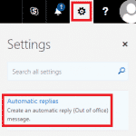 Selecting Automatic Replies